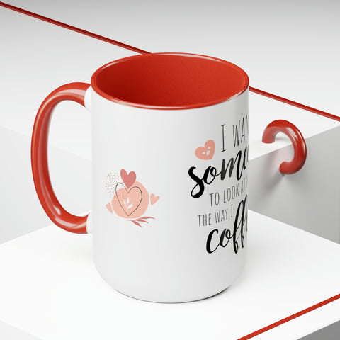 Look at Me -Two-Tone Coffee Mugs, 15oz
