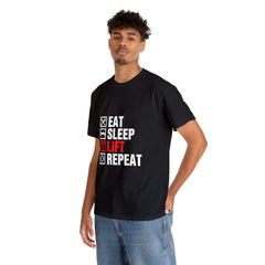 Eat Sleep Lift Repeat-Tshirt