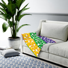 Floracinque Leaf Pattern-baby blanket