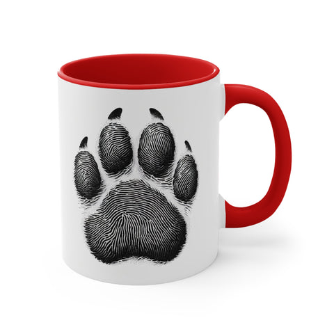 All of my kids have fur - paw print - Accent Coffee Mug, 11oz