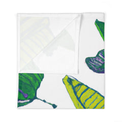 .

Foliage Flut florals-baby blanket