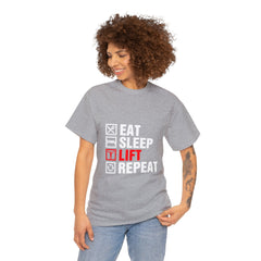 Eat Sleep Lift Repeat-Tshirt