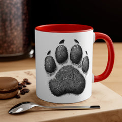 All of my kids have fur - paw print - Accent Coffee Mug, 11oz