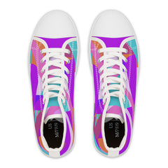 Crazy Lisa-Women's High Top Sneakers