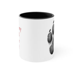 All of my kids have fur - paw print - Accent Coffee Mug, 11oz