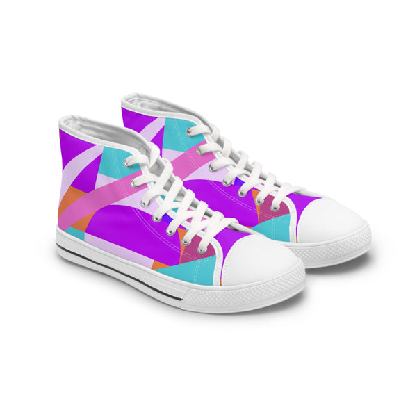 Crazy Lisa-Women's High Top Sneakers