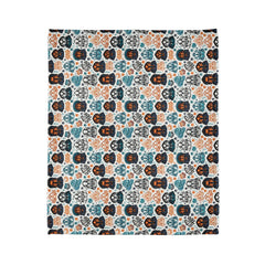 Rowdy Rottweiler Bright Multicolored Soft Polyester Blanket