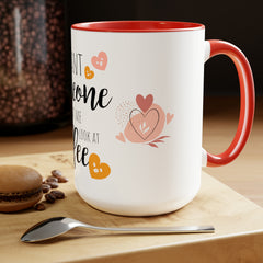 Look at Me -Two-Tone Coffee Mugs, 15oz