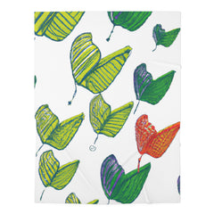 .

Foliage Flut florals-baby blanket