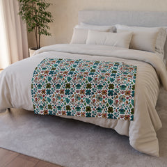 Lucky Four Leaf Clover Colorful Soft Polyester Blanket