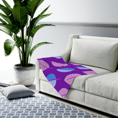 Tropical Hummingleaf.-baby blanket